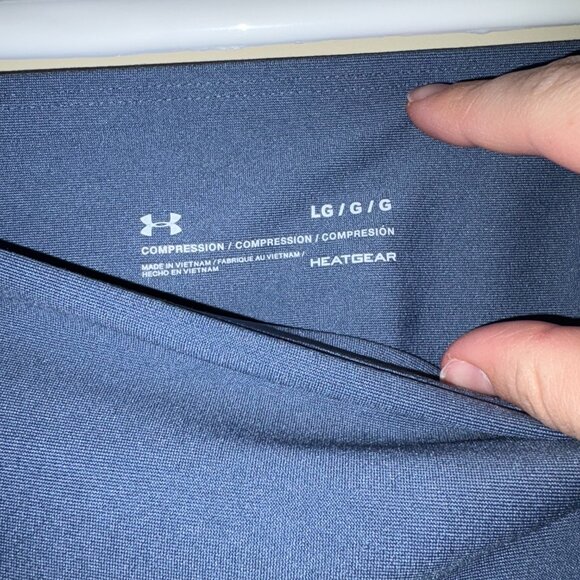 Under Armour Blue Compression 7/8 Leggings - Picture 5 of 9